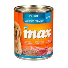 Ração umida Patê Max Cães Filhotes Sabor Cordeiro e Frango 280g