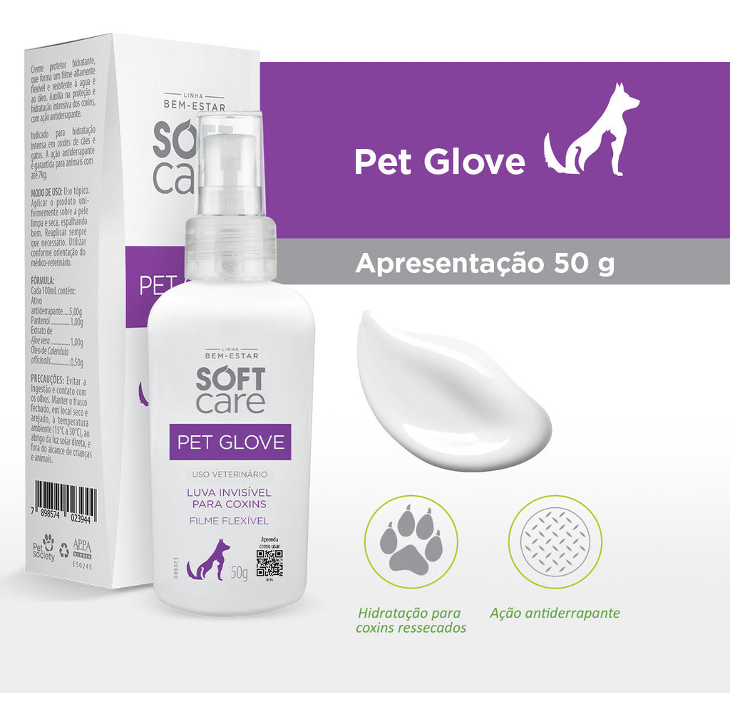 Loção Hidratante Soft Care Pet Glove Pet Society 50G
