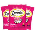 Leve 3 Pague 2! Petisco Dreamies Carne Para Gatos Adultos 40 g