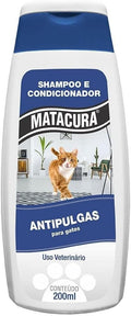 Shampoo e Condicionador para Gatos Matacura Anti Pulgas Embalagem 200Ml