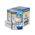 Kit Ração Úmida Optimum Sachê para Gatos Adultos Castrados Frango 40 Unidades
