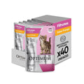 Kit Ração Úmida Optimum Sachê para Gatos Filhotes Frango 40 Unidades