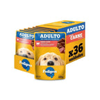 Kit Ração Úmida Pedigree Sachê Carne ao Molho para Cães Adultos 36 Unidades