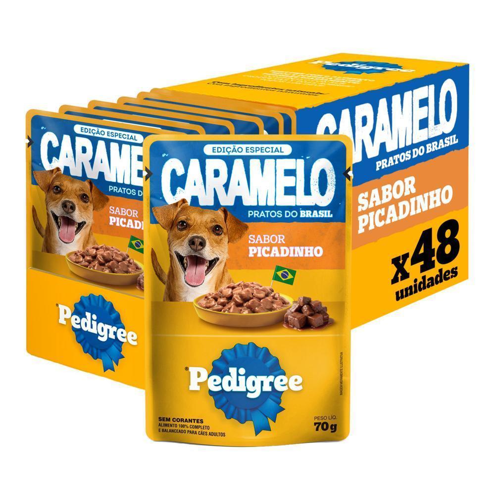 Ração Úmida Pedigree Sachê para Cães Adultos Sabor Picadinho 70g 48un