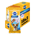 Kit Petisco Pedigree Dentastix Cuidado Oral Para Cães Adultos Raças Pequenas 18 x 3 Unidades