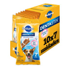 Kit Petisco Pedigree Dentastix Cuidado Oral Para Cães Adultos Raças Pequenas 10 x 7 Unidades