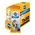 Kit Petisco Pedigree Dentastix Cuidado Oral Para Cães Adultos Raças Médias 10 x 7 Unidades