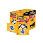 Kit Ração Úmida Pedigree Sachê High Protein Cães Adultos Carne e Frango 40 Unidades