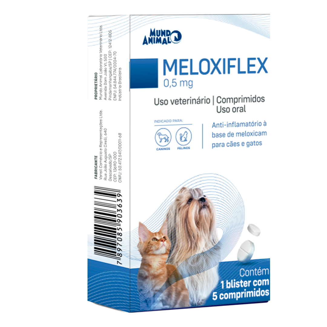 Meloxiflex 0,5 mg 5 Comprimidos (Meloxicam)