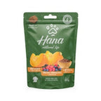 Snack Hana Natural Life Abóbora, Frutas Vermelhas e Linhaça para Cães 80g