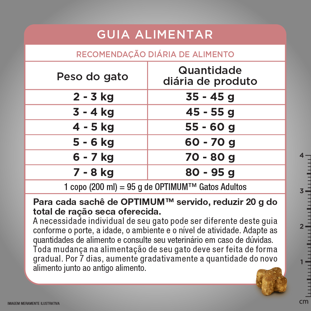 Ração Optimum para Gatos Adultos Sabor Carne 1kg