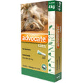 Antipulgas e Vermicida Advocate para Cães de até 4Kg (0,4 ml) - 3 Bisnagas