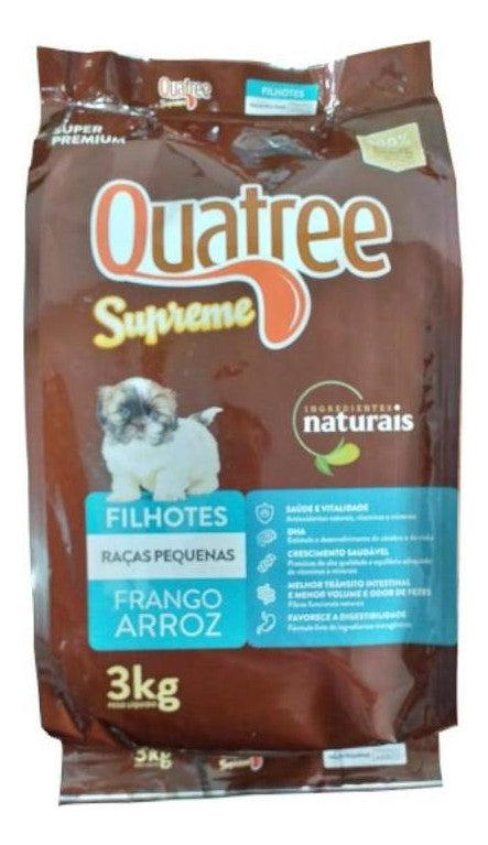Ração Quatree Supreme Filhotes Raças Pequenas 3Kg