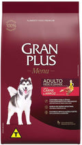 Ração Granplus Menu Adulto Carne e Arroz 20Kg 1un