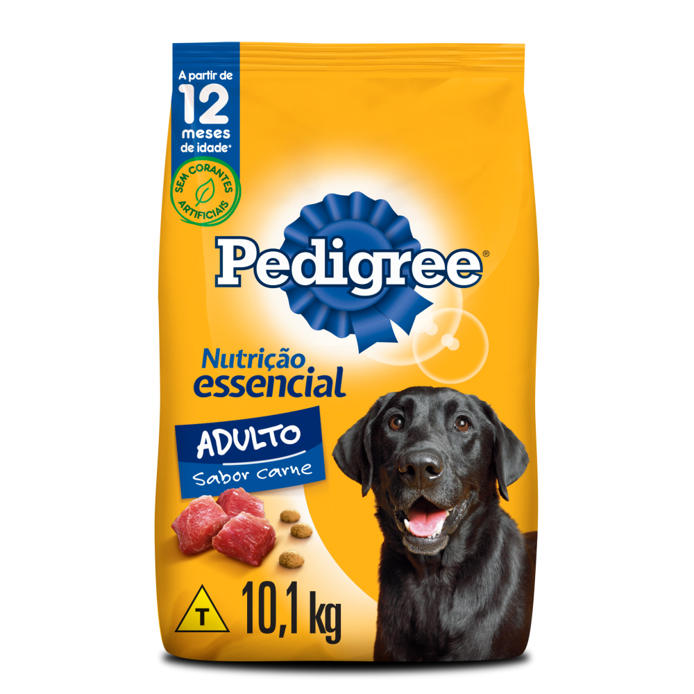 Ração Pedigree Nutrição Essencial Carne Para Cães Adultos 10,1 kg
