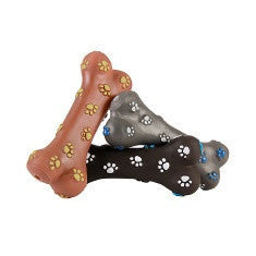 Brinquedo Chalesco Osso de Vinil para Cães - Cores Sortidas