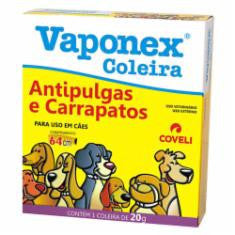 Coleira Antiparasitária Coveli Vaponex para Cães