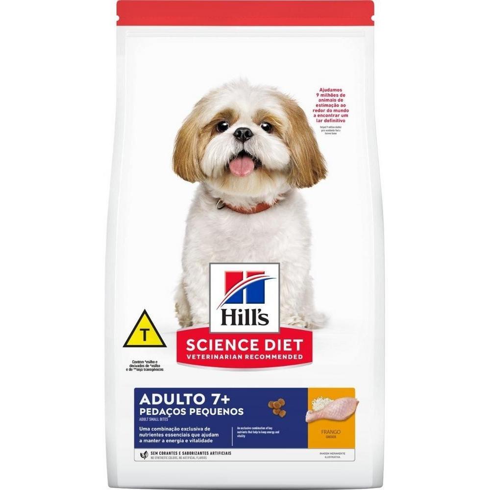 Ração Seca Hill's Science Diet Pedaços Pequenos para Cães Adultos 7+ Sênior