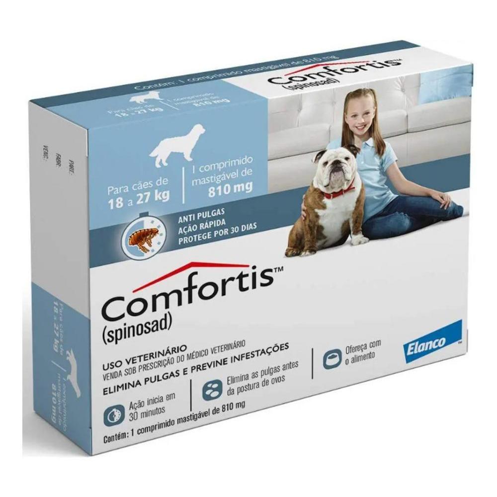 Antipulgas Comfortis Elanco 810mg - Cães de 18 a 27Kg