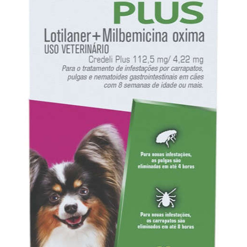 Antipulgas Elanco Credeli Plus para Cães de 2,8 a 5,5 kg