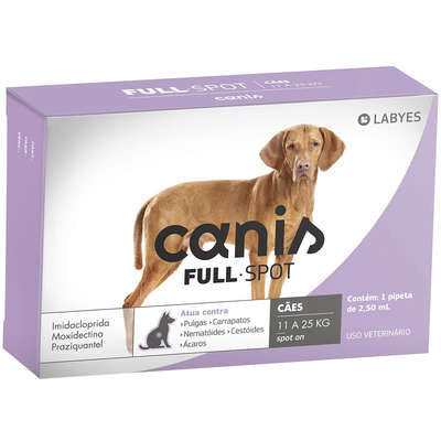 Antiparasitário Labyes Canis Full Spot para Cães de 11Kg até 25Kg - 1 Pipeta