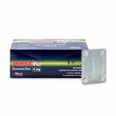 Carrapaticida Dorax Pet Doramectina Palatável 1 Blister com 4 Comprimidos para Cães