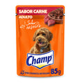 Ração Úmida Champ Sachê Cães Adultos Sabor Caseiro Carne 1un