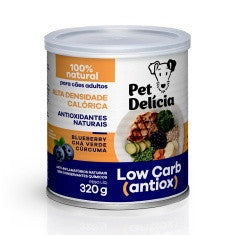 Ração Úmida Natural Pet Delícia Low Carb para Cães 320 g