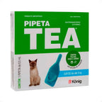 Antiparasitário Externo TEA Pipeta Até 4Kg 0,5 mL para Gatos - 1 Pipeta