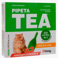 Antiparasitário Externo TEA Pipeta de 4,1 a 8Kg 1 mL para Gatos - 1 Pipeta