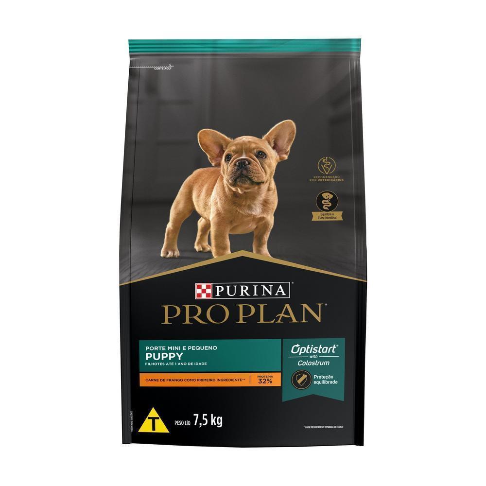 Ração PRO PLAN Cães Filhotes Minis e Pequenos Frango 7,5kg