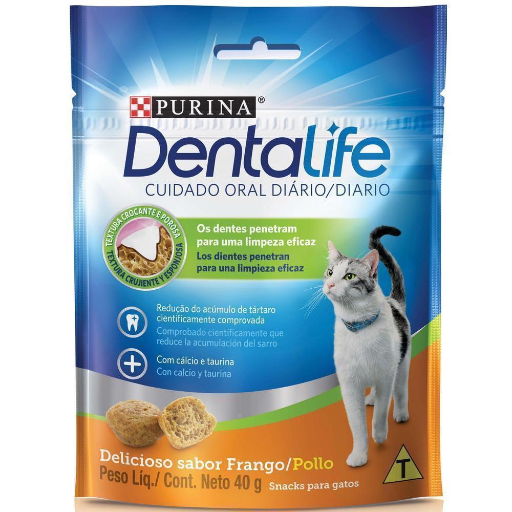 Petisco DENTALIFE Gatos Adultos Frango 40g