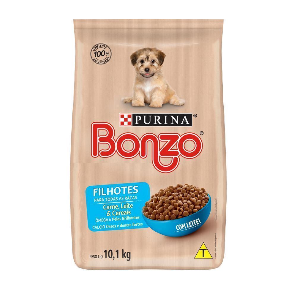Ração BONZO Cães Filhotes Carne, Leite e Cereais 10,1kg