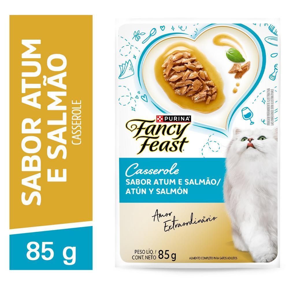 Ração Úmida FANCY FEAST CASSEROLE Gatos Adultos Atum e Salmão 85g