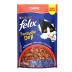 Ração Úmida FELIX Fantastic Deli Carne 85g