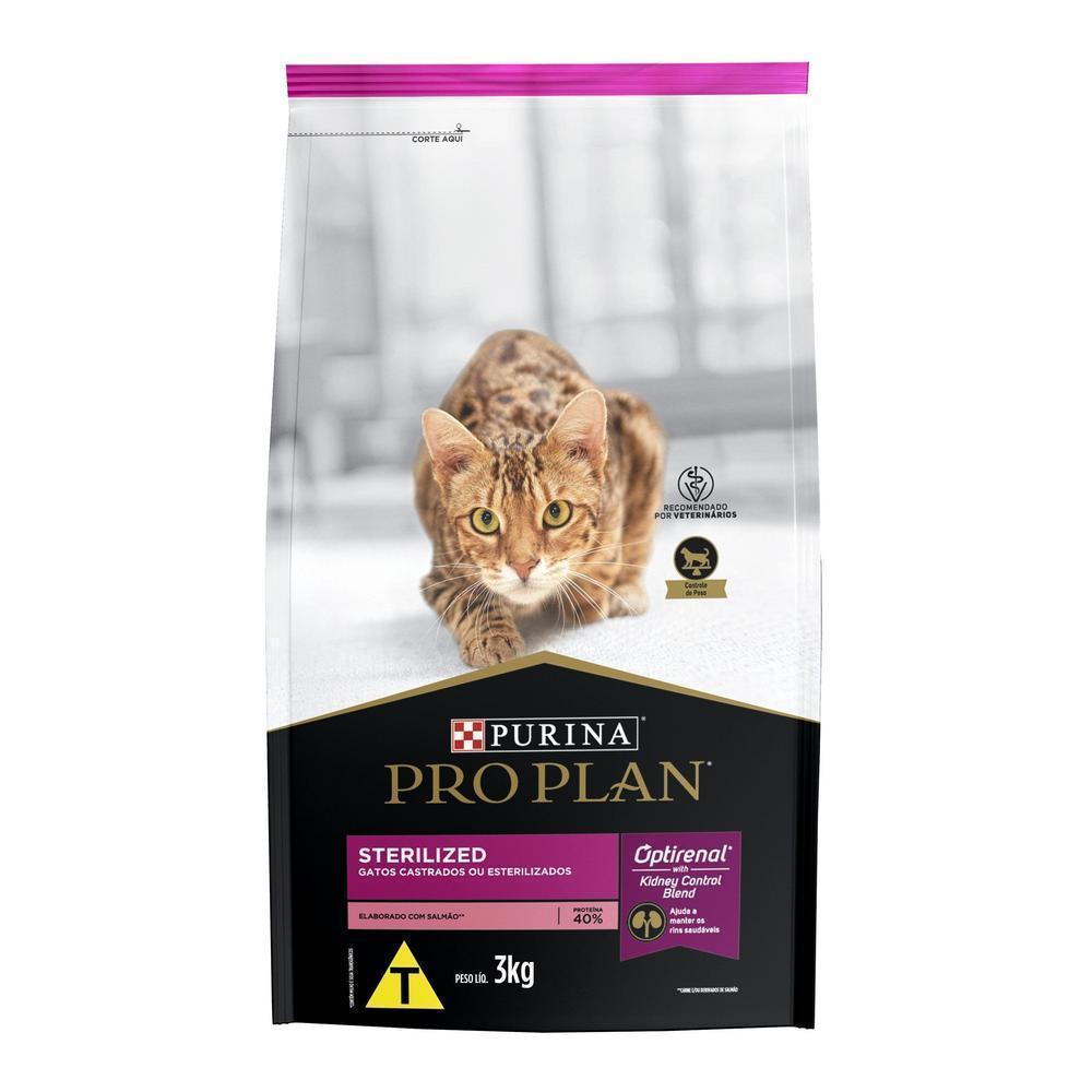 Ração PRO PLAN Gatos Castrados Salmão 3kg