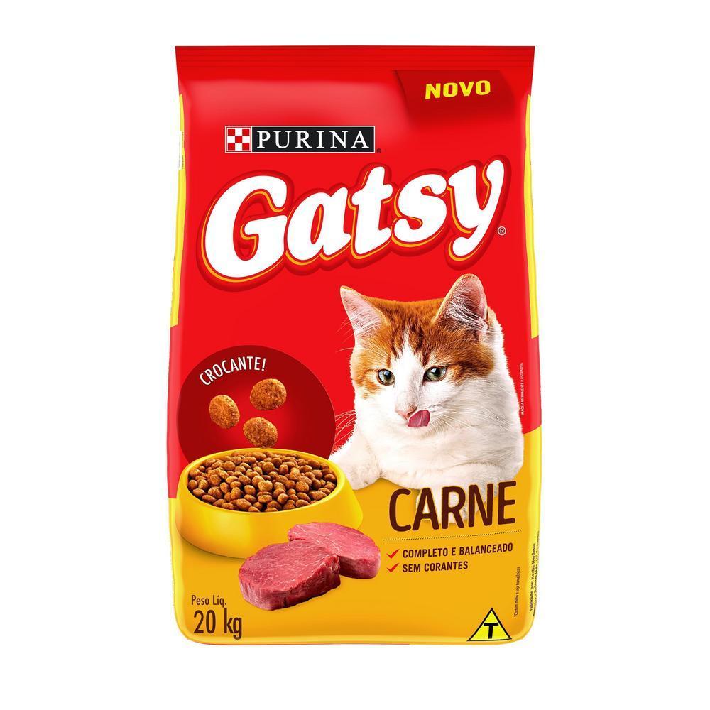 Ração GATSY Gatos Adultos Carne 20kg