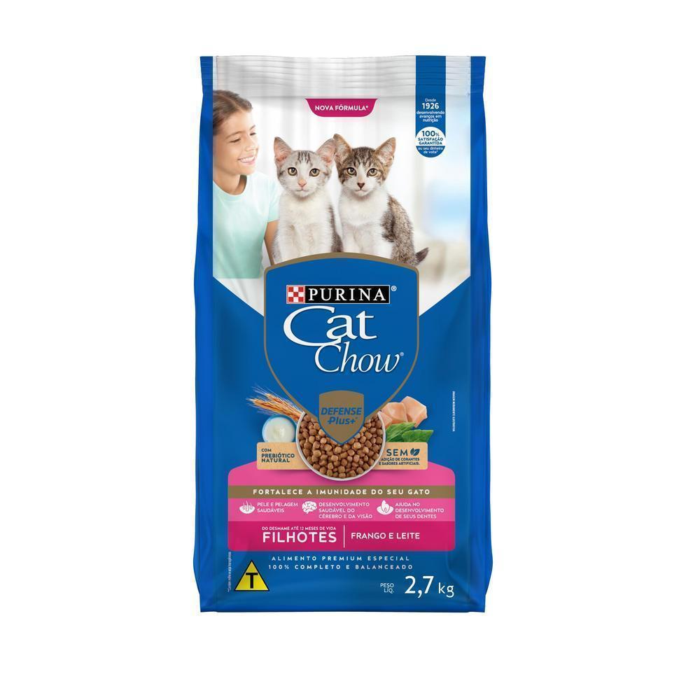 Ração CAT CHOW Gatos Filhotes Frango 2,7kg
