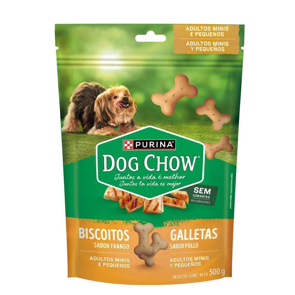 DOG CHOW Biscoitos Frango Minis & Pequenos 500g