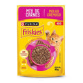 Ração Úmida PURINA FRISKIES® MOLHO CREMOSO para Gatos Adultos Mix de Carnes 80g