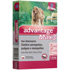Antipulgas e Carrapatos Advantage Max3 para Cães entre 10 e 25kg - 1 bisnaga