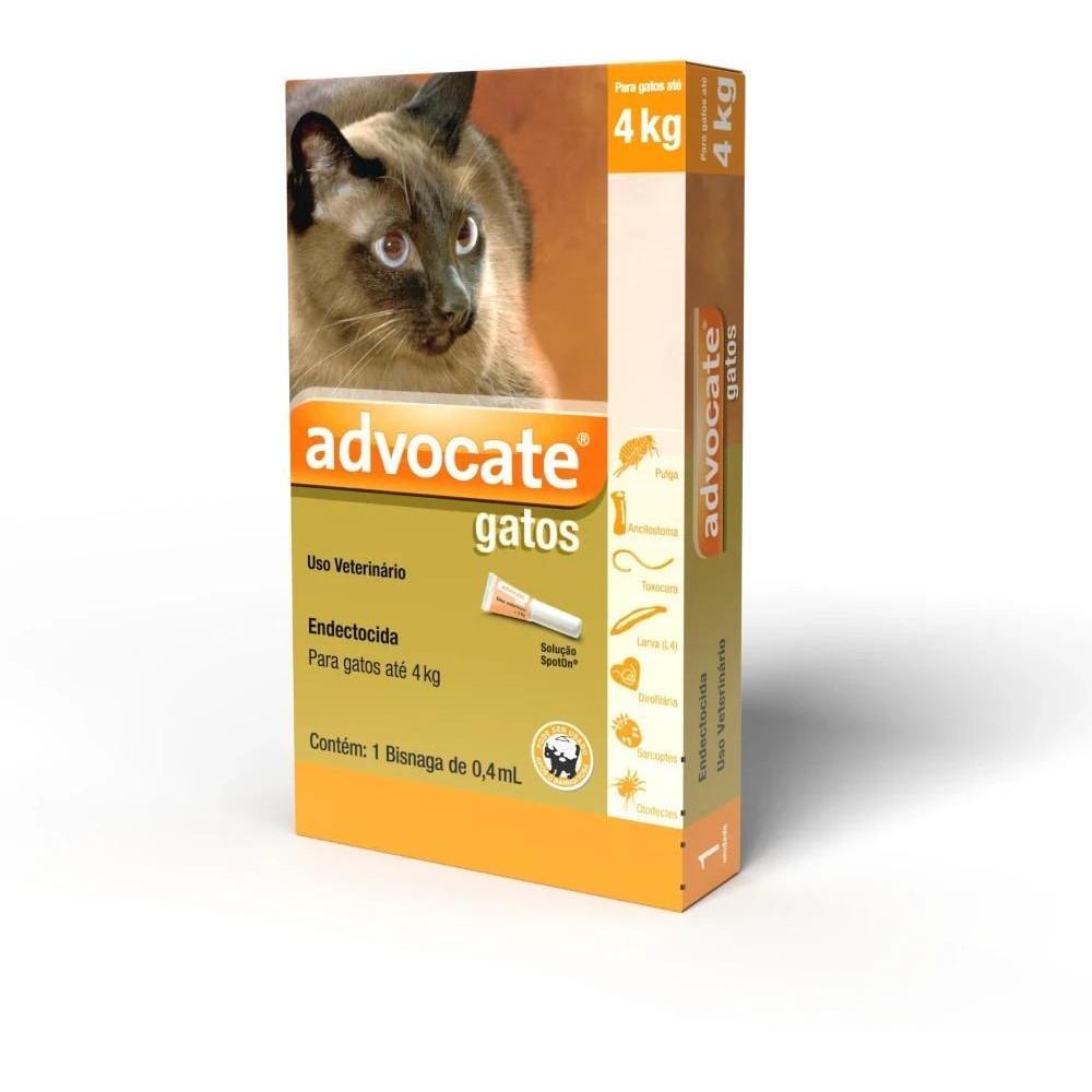 Antipulgas Advocate para Gatos de até 4kg 0,4ml