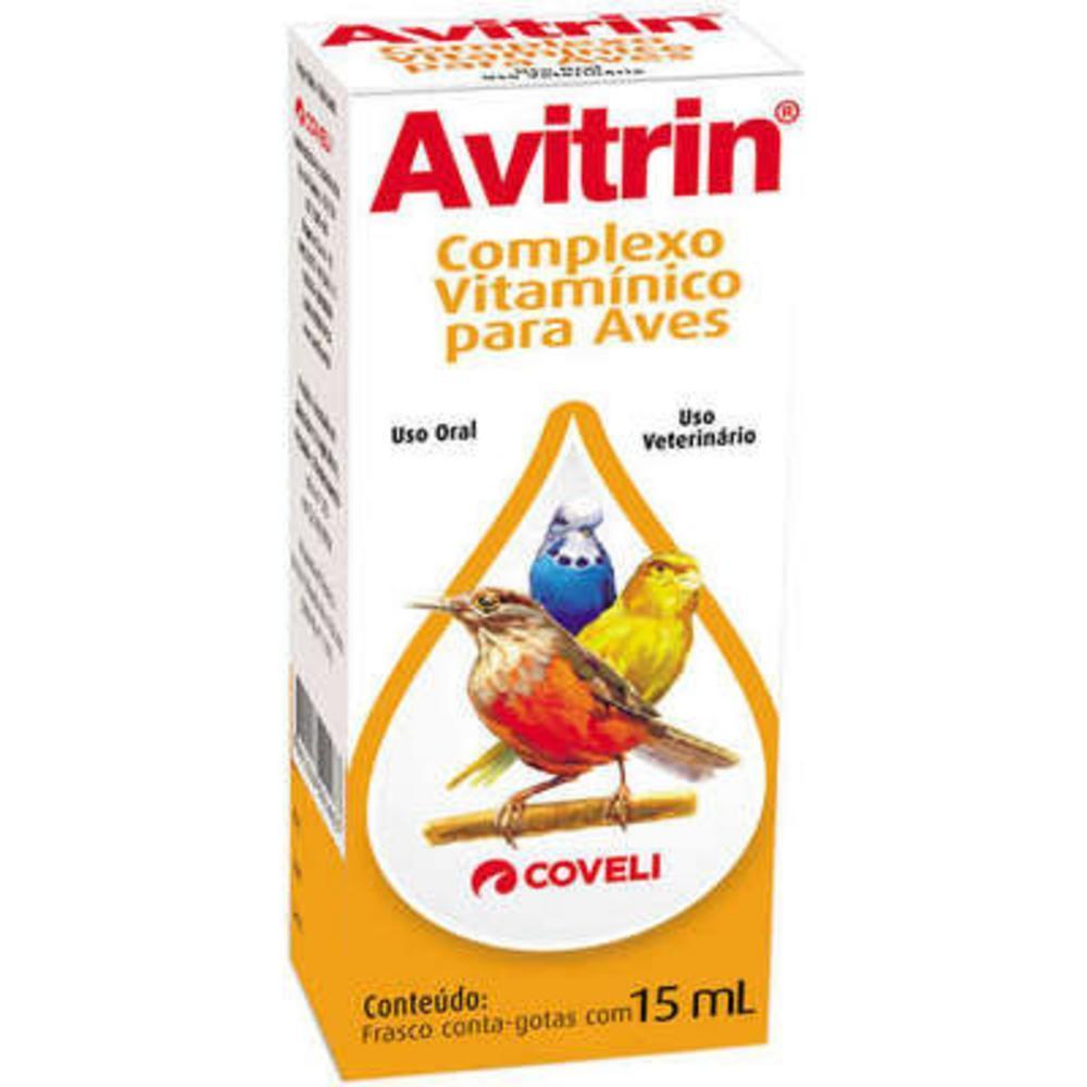 Polivitamínico Coveli Avitrin para Pássaros - 15 mL