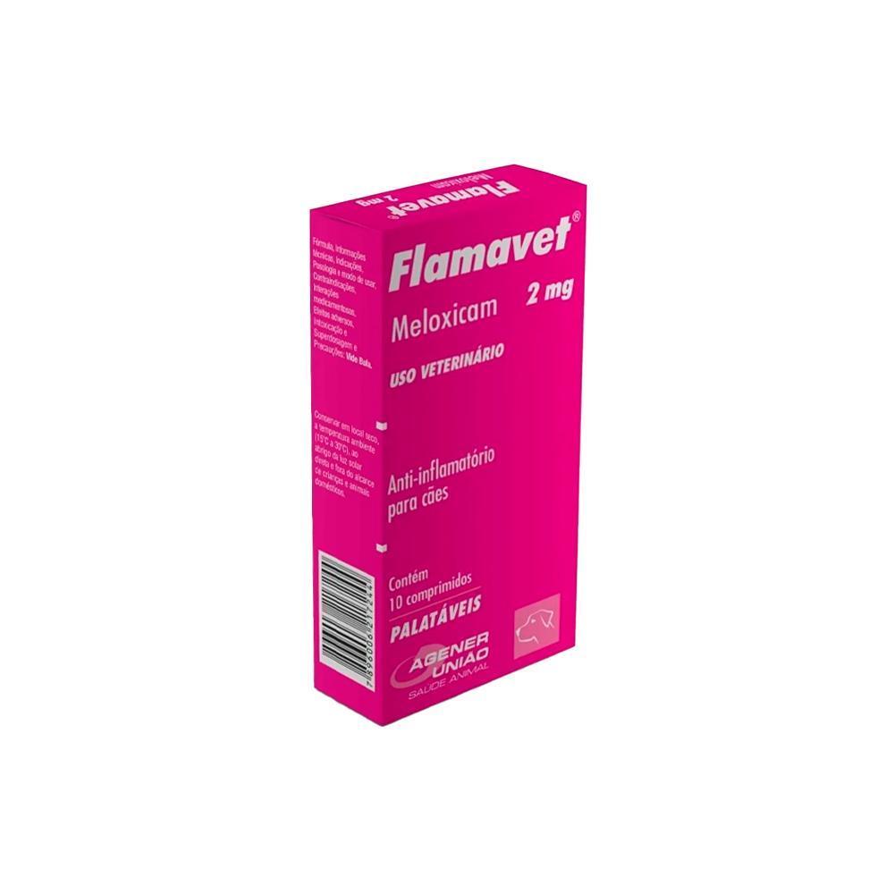 Anti-inflamatorio para Cães Flamavet 2mg com 10 Comprimidos