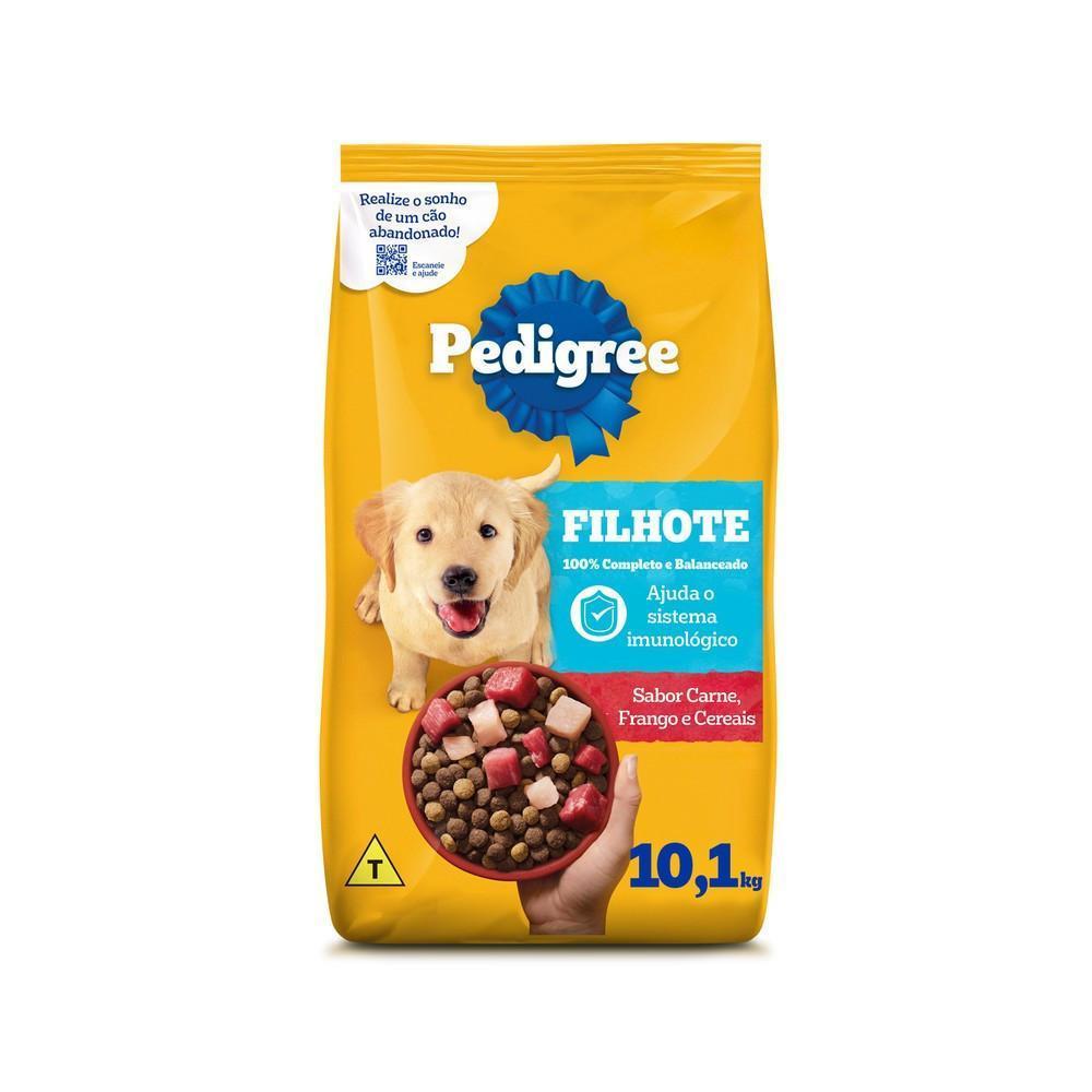 Ração Pedigree Carne Frango e Cereais Cães Filhotes 10,1 kg