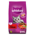 Ração para Gatos Adultos Sabor Carne Whiskas 500G