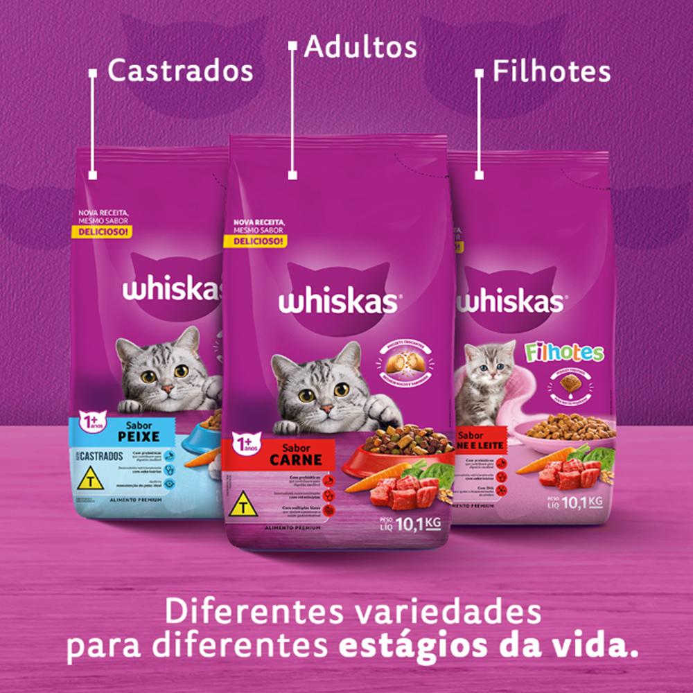 Ração Whiskas Peixe Gatos Adultos 500 g