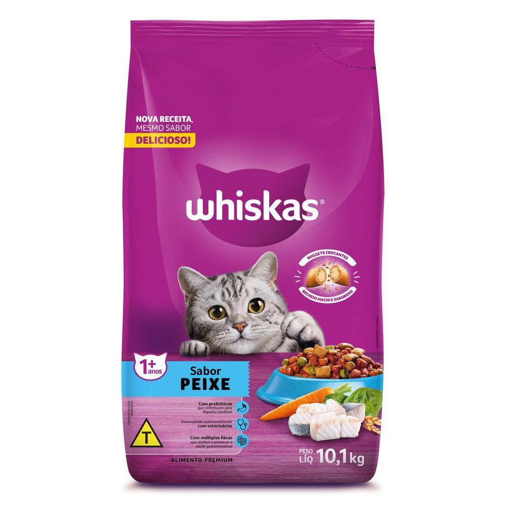 Ração Whiskas Peixe Gatos Adultos 10,1 kg