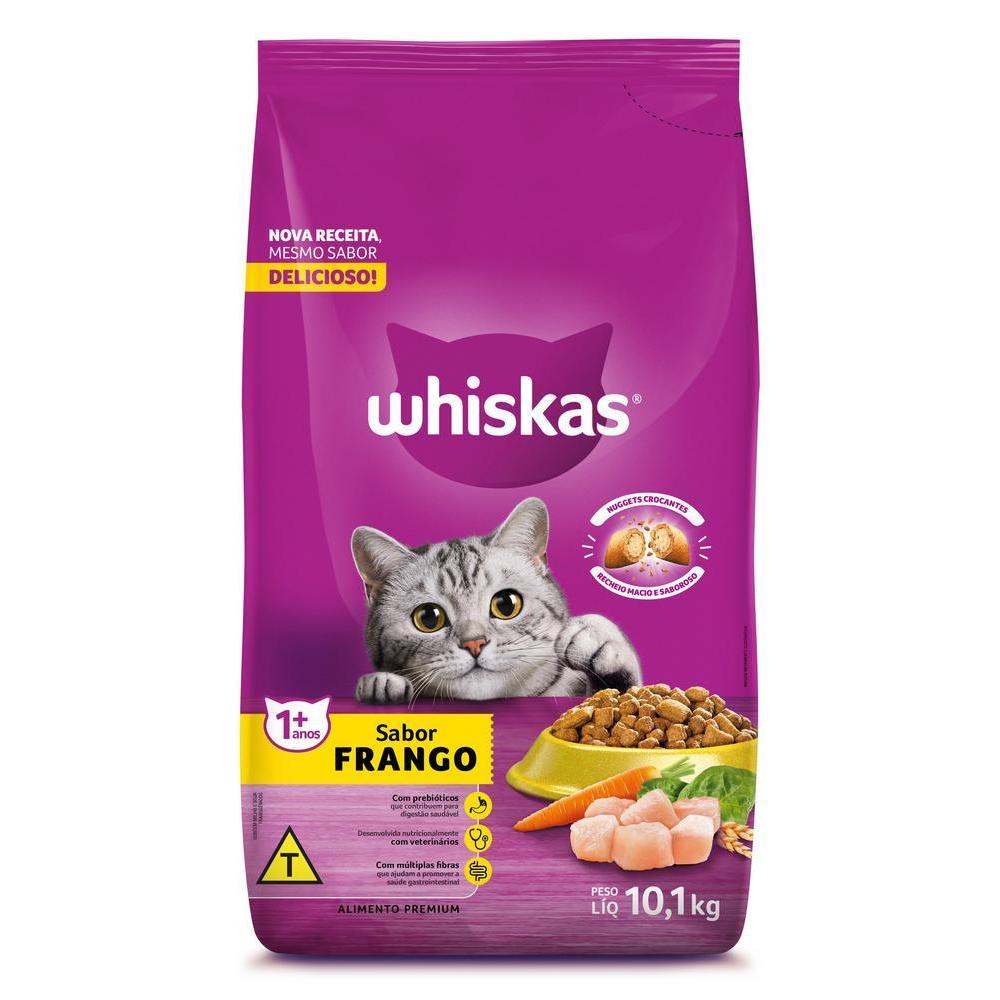 Ração Whiskas Frango Gatos Adultos 10,1 kg