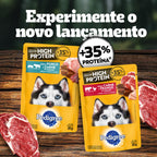 Ração Pedigree High Protein Cães Adultos Carne e Frango 10,1kg